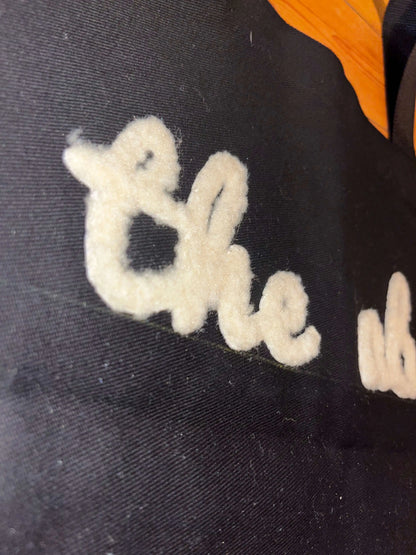 Fluffy theabc logo tote bag