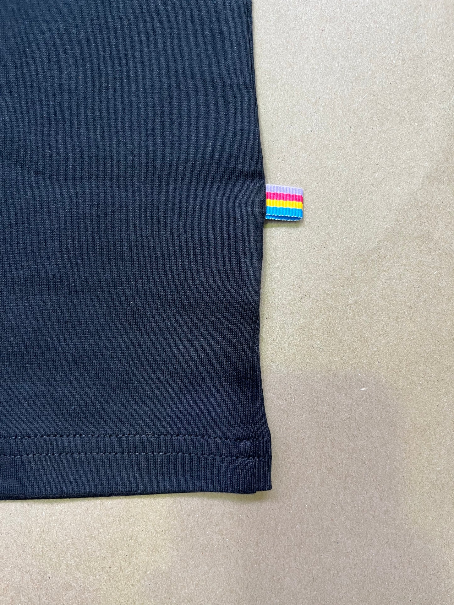Black LongSleeve T-shirt with Reflective 3M flames on cuffs